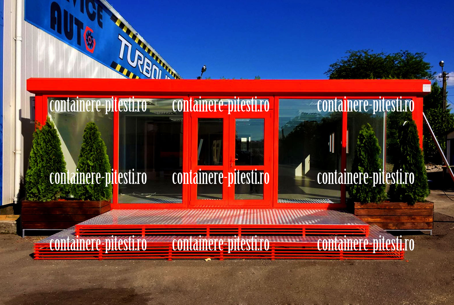 container santier Pitesti